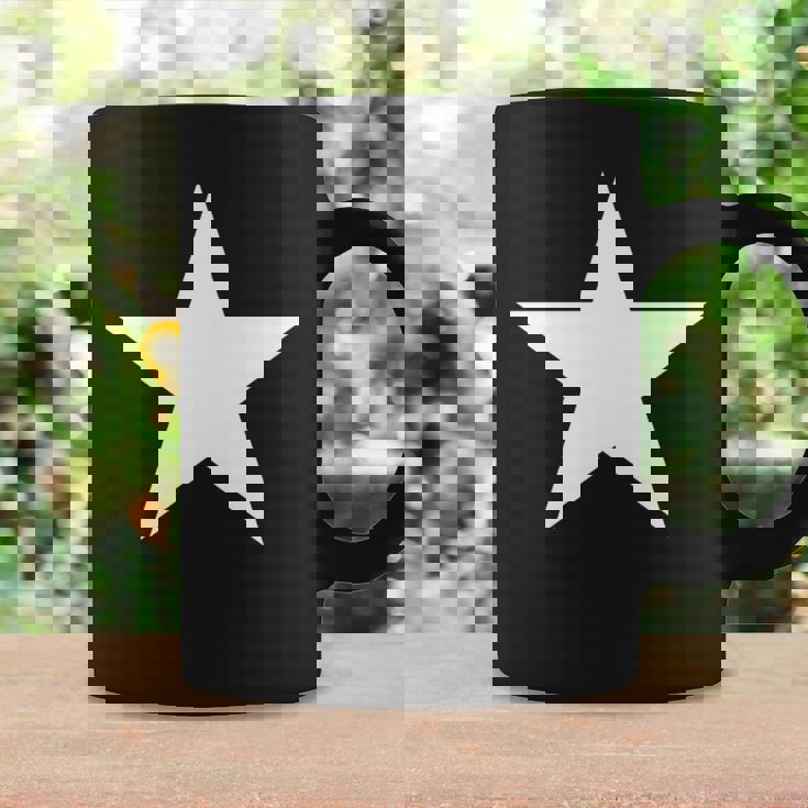 複数の色の白い星 長袖tシャツ コーヒーマグ ギフトのアイデア