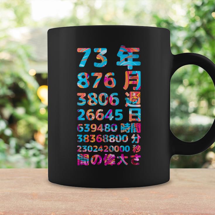 面白い73歳の誕生日の古いメーター 面白い73歳のギフト 女性 男性 面白い電卓 73歳の誕生日のギフト コーヒーマグ ギフトのアイデア
