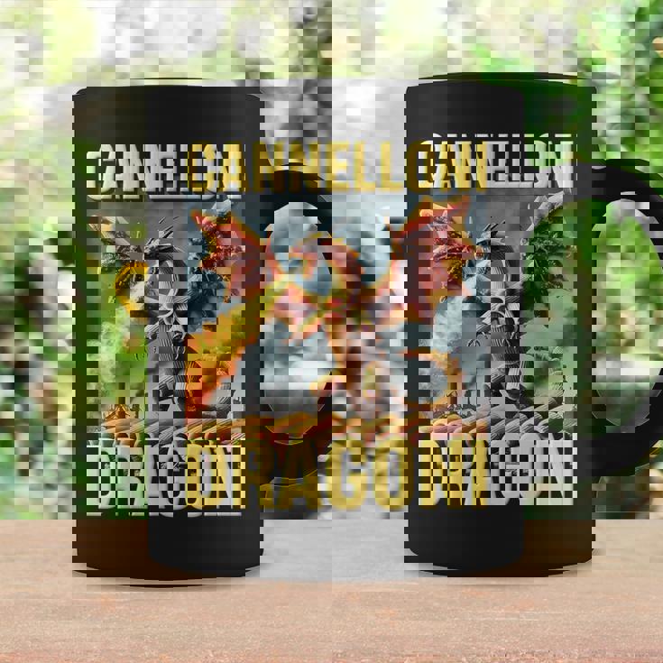 面白いai生成パスタドラゴン ブレイン カネローニ ドラゴニ コーヒーマグ ギフトのアイデア