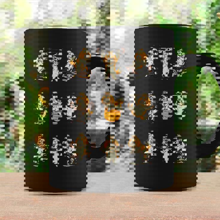 面白いtシャツ 犬 シーズー 筋トレ ジム イヌ グッズ かわいい おもしろtシャツ 面白い 服 ネタ コーヒーマグ ギフトのアイデア