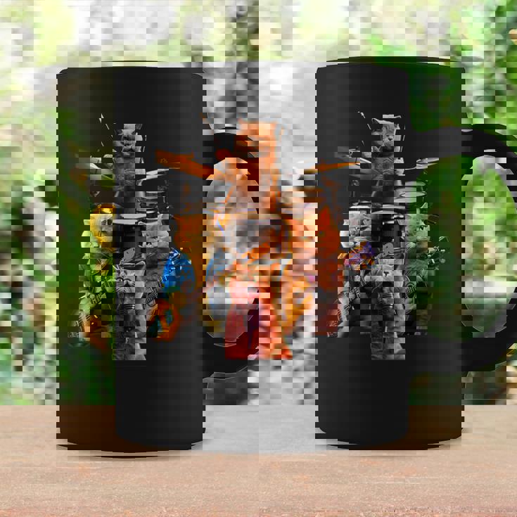 面白いtシャツ 猫 ネコ ギター バンド メンズ 猫好き グッズ おもしろ 面白い 服 ネタ にゃんこ コーヒーマグ ギフトのアイデア