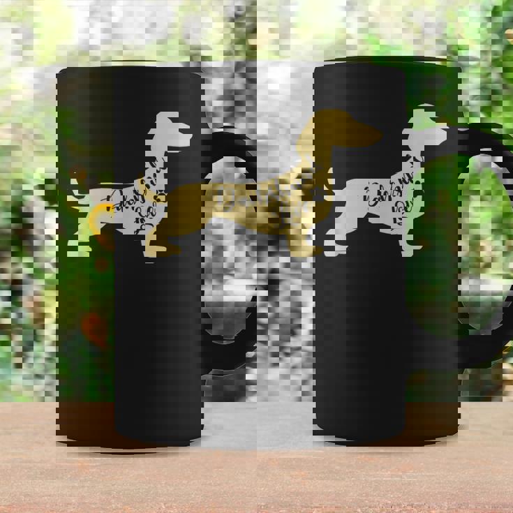 面白いダックスフント犬のデザイン ペット愛好家の足 コーヒーマグ ギフトのアイデア
