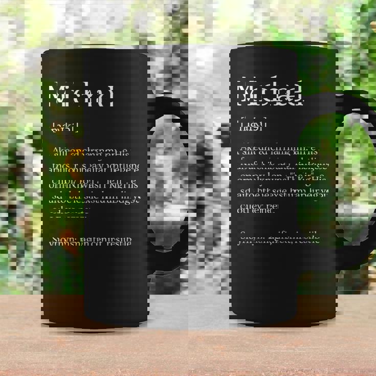 メンズ 面白いマイケルの名前の意味 マイケルの名前をパーソナライズ。 コーヒーマグ ギフトのアイデア