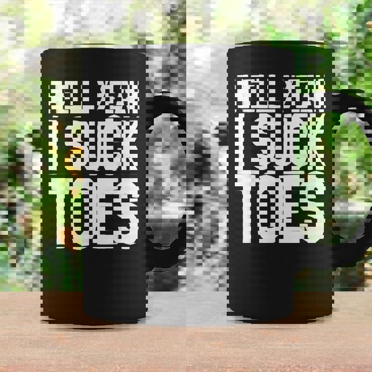 面白い足フェチ つま先を吸う ジョーク 地獄 Yeah Iuck Toes コーヒーマグ ギフトのアイデア