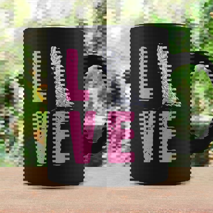 面白い鳥の恋人の贈り物-タイハクオウム コーヒーマグ ギフトのアイデア