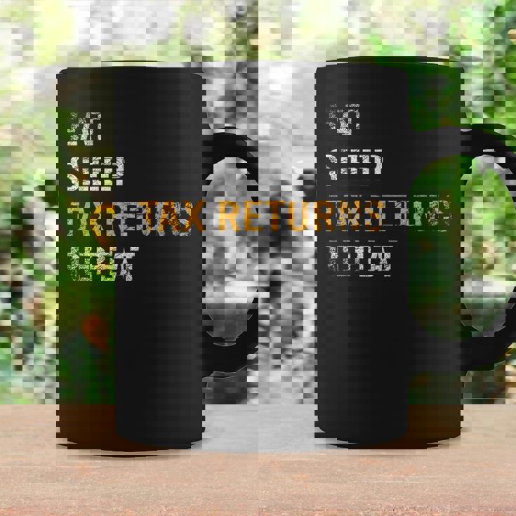 食べる睡眠確定申告繰り返し課税シーズン コーヒーマグ ギフトのアイデア