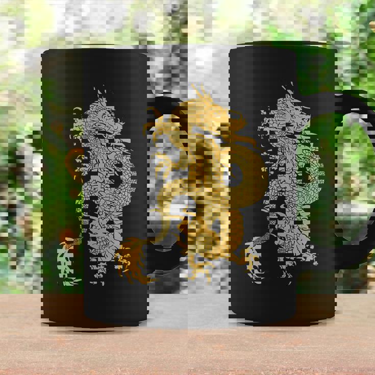 黄金龍 龍 幸運 富裕 幸せ 星 コーヒーマグ ギフトのアイデア