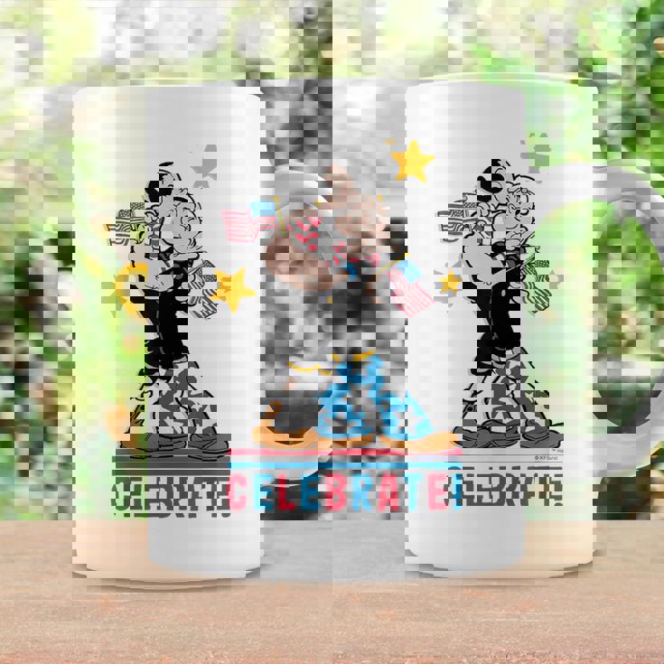 7月4日 「ポパイとオリーブオイルの愛国心」 彼と彼女 コーヒーマグ ギフトのアイデア