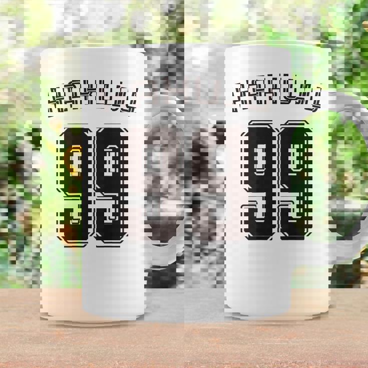 99 歳 白寿 祝い 99歳 99才 お祝い 男性 女性 白寿祝い 父 母 はくじゅ 背番号 バックプリント コーヒーマグ ギフトのアイデア