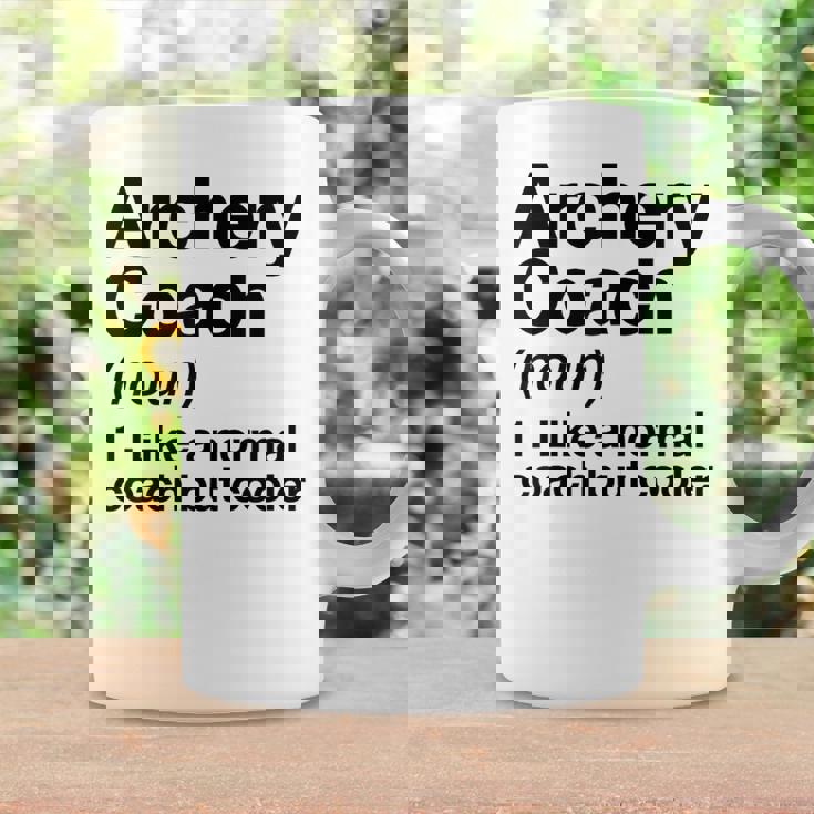 Archery Coach Sports Definition Trainer Instructor Coffee Mug Gifts ideas