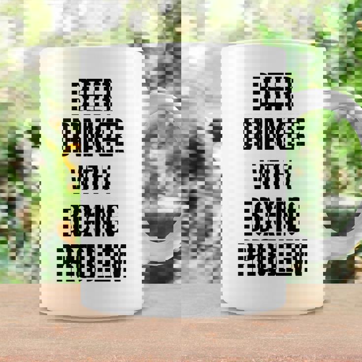 Beer Drinker With A Boxing Problem おもしろワークアウトボクサー 長袖tシャツ コーヒーマグ ギフトのアイデア