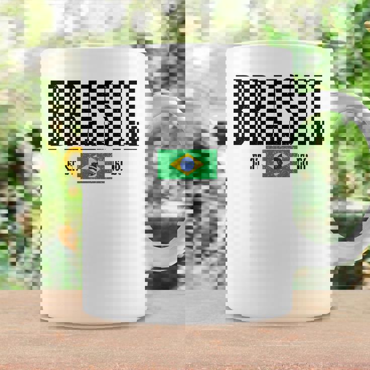 Brasil Est 1500 ブラジル ブラジリアン 国旗 プライド 長袖tシャツ コーヒーマグ ギフトのアイデア