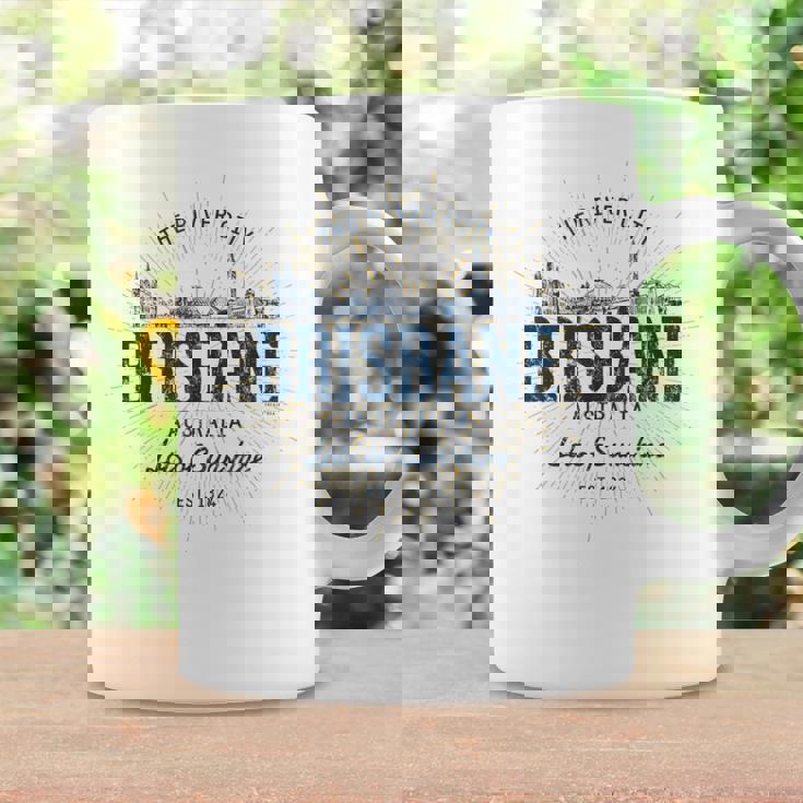 Brisbane Australia オーストラリアレトロスタイルヴィンテージブリスベン コーヒーマグ ギフトのアイデア