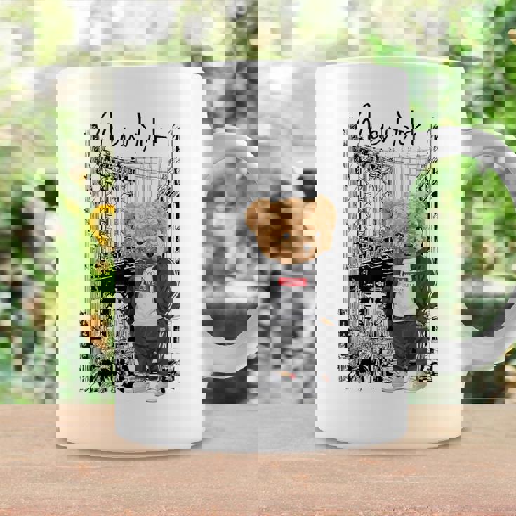 Cool New York City Teddy Bear Illustration Graphic s コーヒーマグ ギフトのアイデア