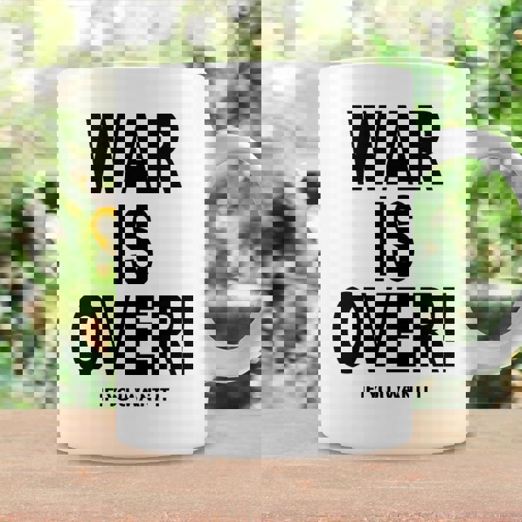 Exclusive War Is Over ご希望の場合限定ブラックプリント 長袖tシャツ コーヒーマグ ギフトのアイデア