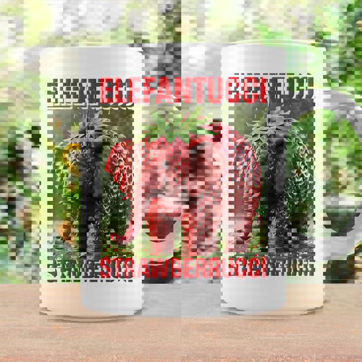 Brainrot Animal Gen Alpha Meme ストロベリーエレファント コーヒーマグ ギフトのアイデア