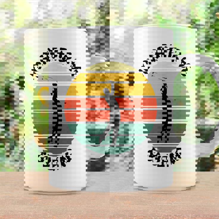 I'd Rather Be Golfing Golfer スポーツアパレル ゴルフ メンズ コーヒーマグ ギフトのアイデア