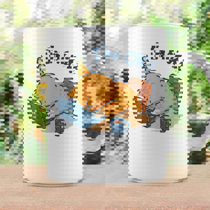 I'm Ok おかしな猫 在宅勤務 コーヒーミーム コーヒーマグ ギフトのアイデア