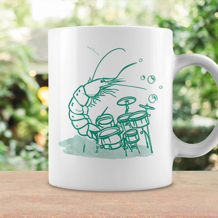 Instrument Musique Batterie Drôle Crevettes Tasse Idées cadeaux