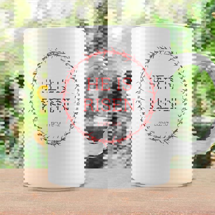 He Is Risen – イエス・キリストの復活イースター聖書の一節 コーヒーマグ ギフトのアイデア