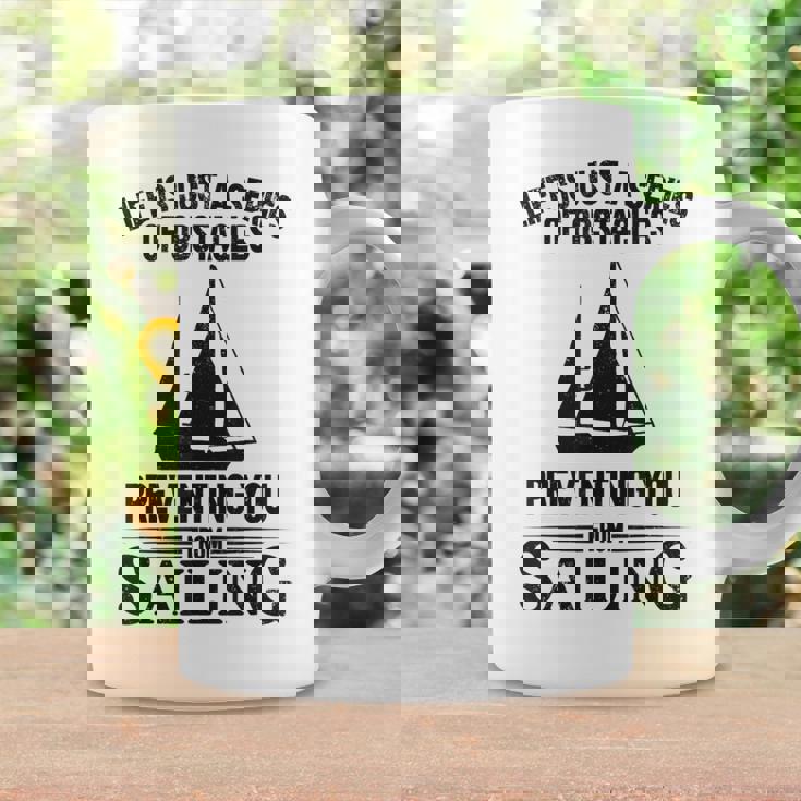 Life Is Just Aeries Obstacles セーリング ヨット コーヒーマグ ギフトのアイデア