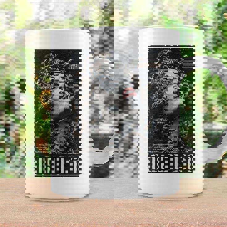 Medusa Backprint 女神の蛇 ギリシャ神話 バックプリント メデューサ 長袖tシャツ コーヒーマグ ギフトのアイデア