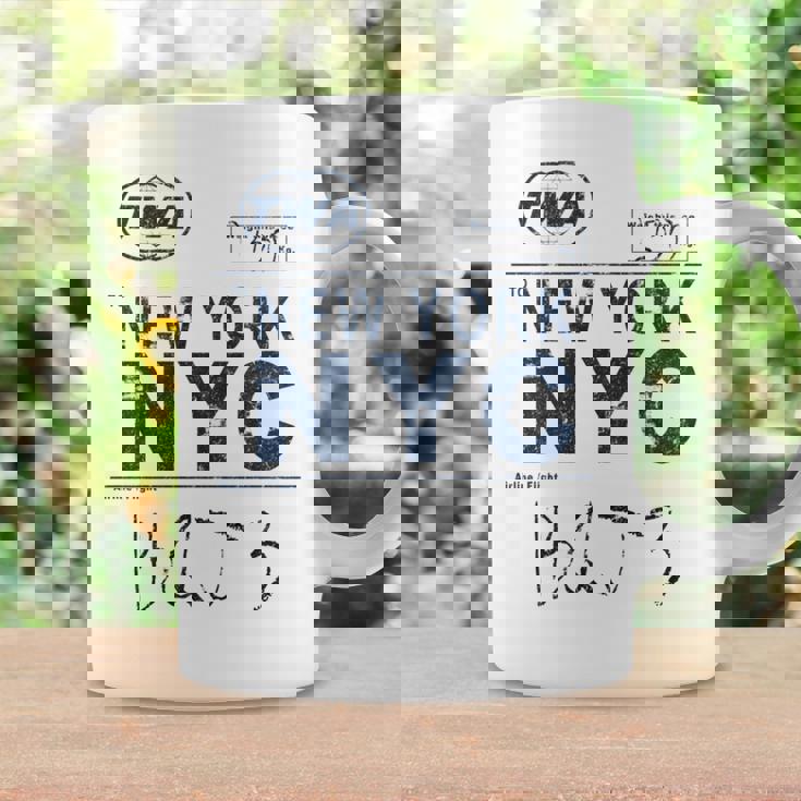 Nyc New York ヴィンテージ 航空会社タグ エアライナー フライングトラベル 長袖tシャツ コーヒーマグ ギフトのアイデア