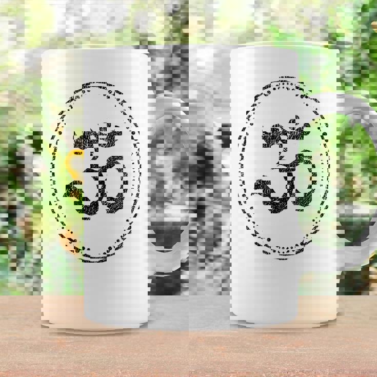Om スピリチュアルシンボル ヨガ 瞑想 オーム コーヒーマグ ギフトのアイデア