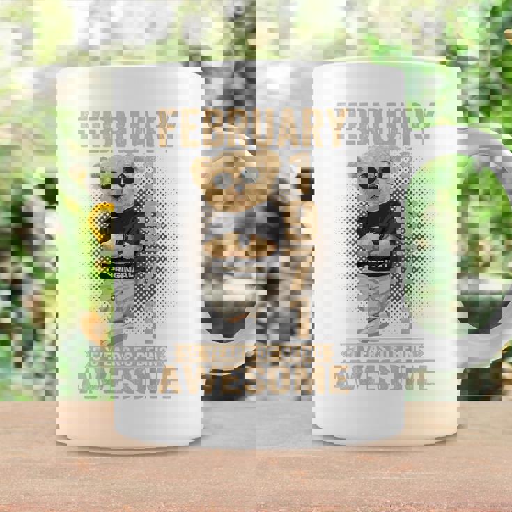 On Back 1971年2月 55歳の誕生日 55歳 テディベア コーヒーマグ ギフトのアイデア