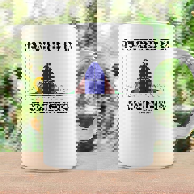 Powered Bytatistics ベルカーブ オタク ユーモア コーヒーマグ ギフトのアイデア