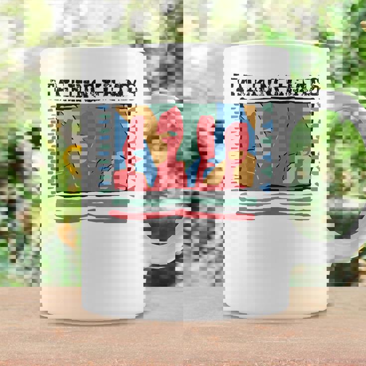 Talking Heads イエロー レトロ グラフィック コーヒーマグ ギフトのアイデア