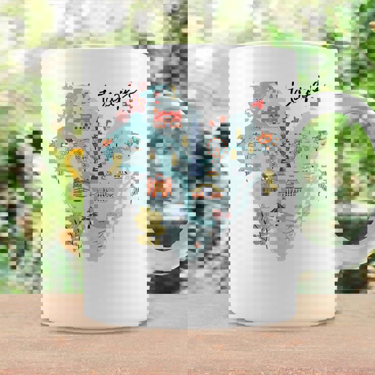 Travel Around Asia 台湾 台北地図 バケーション お土産 コーヒーマグ ギフトのアイデア