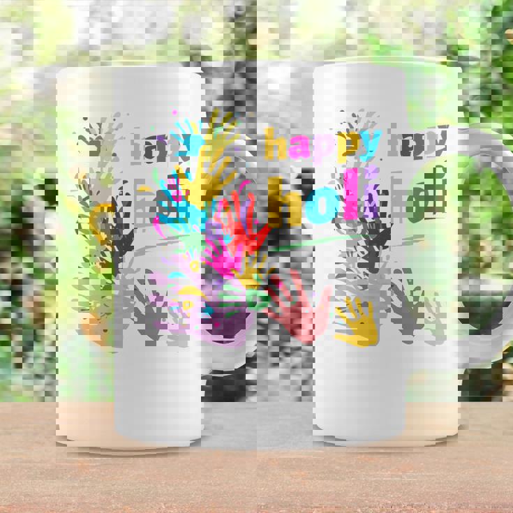 Vibrant Happy Holi コーヒーマグ ギフトのアイデア