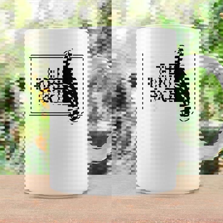 【バックプリント・背中側】ザ・ホース・フェイス The Horse Face 午年 馬 2026 パロディ コーヒーマグ ギフトのアイデア