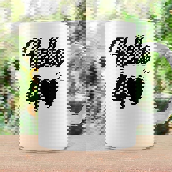 こんにちは40歳 40歳 40歳 誕生日 四十歳 母 コーヒーマグ ギフトのアイデア