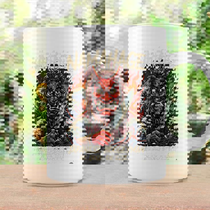 なまはげ 日本のブギーマン 、民話 妖怪 鬼 デーモン 波のアート コーヒーマグ ギフトのアイデア