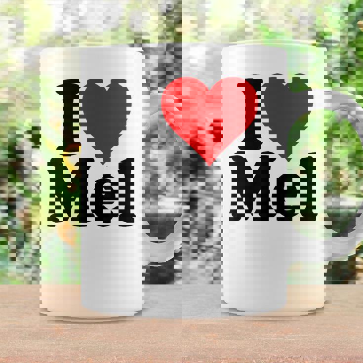 アイ・ラブ・ハート・メル・メルビン・メラニー・メリンダ・メリッサ・メロディ コーヒーマグ ギフトのアイデア