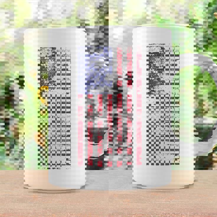 アメリカ国旗 メンズ レディース キッズ アメリカ国旗 愛国的なグランジ コーヒーマグ ギフトのアイデア