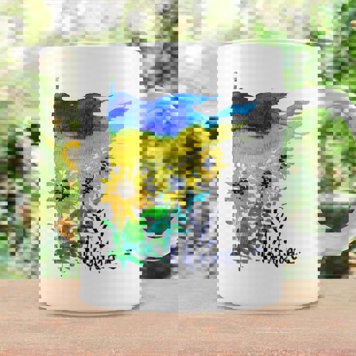 ウクライナ国旗 ひまわりの愛 ウクライナの強い服 コーヒーマグ ギフトのアイデア