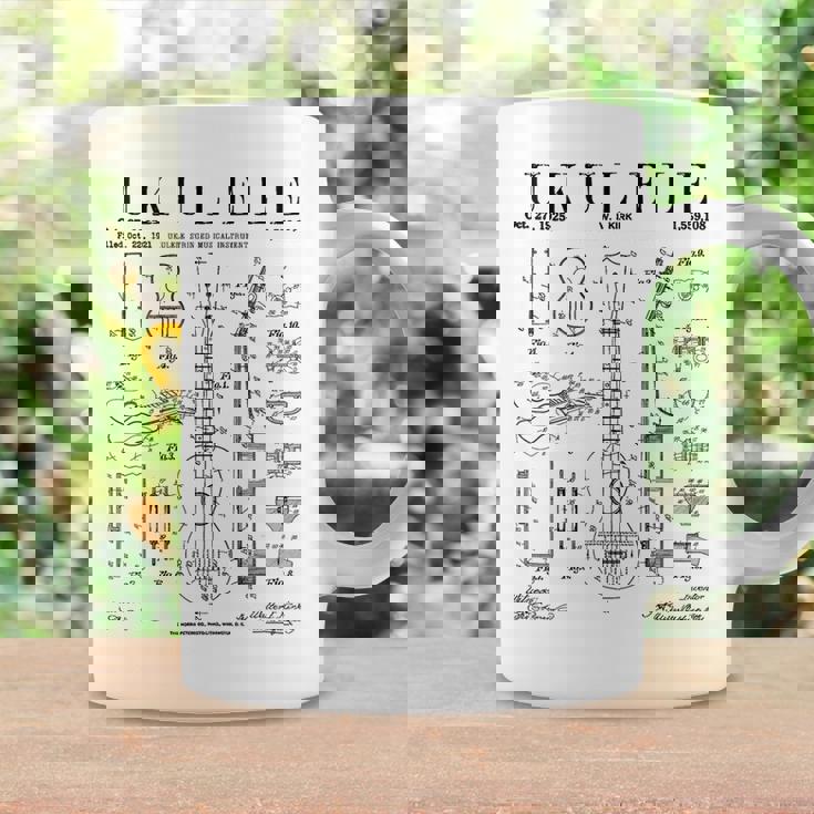 ウクレレ楽器 ウケ ヴィンテージ 特許 図面 プリント コーヒーマグ ギフトのアイデア