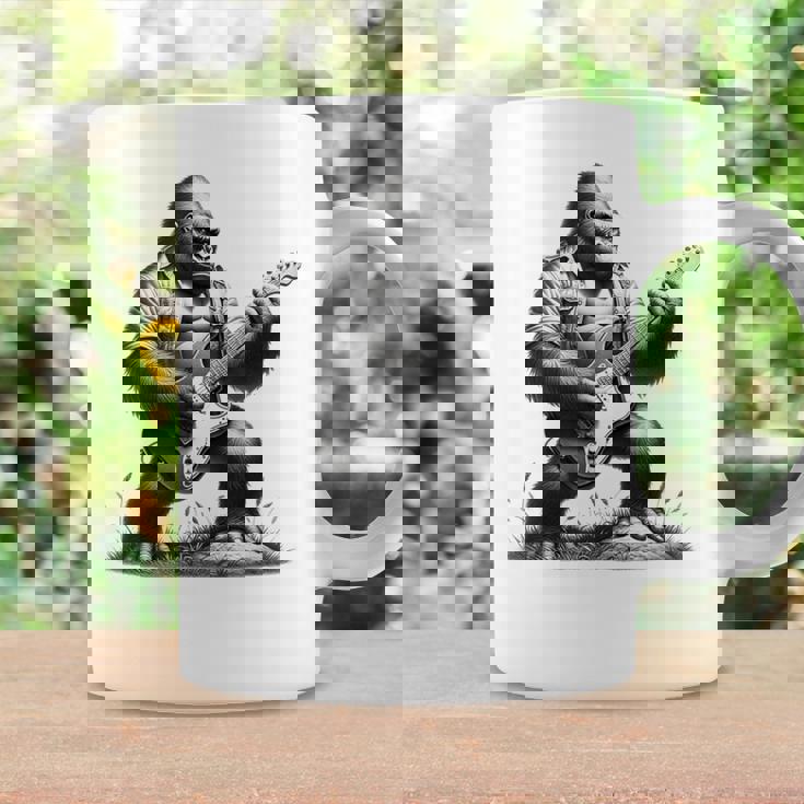 エレキギター ゴリラロックプレーヤー おもしろギフト グラフィック コーヒーマグ ギフトのアイデア