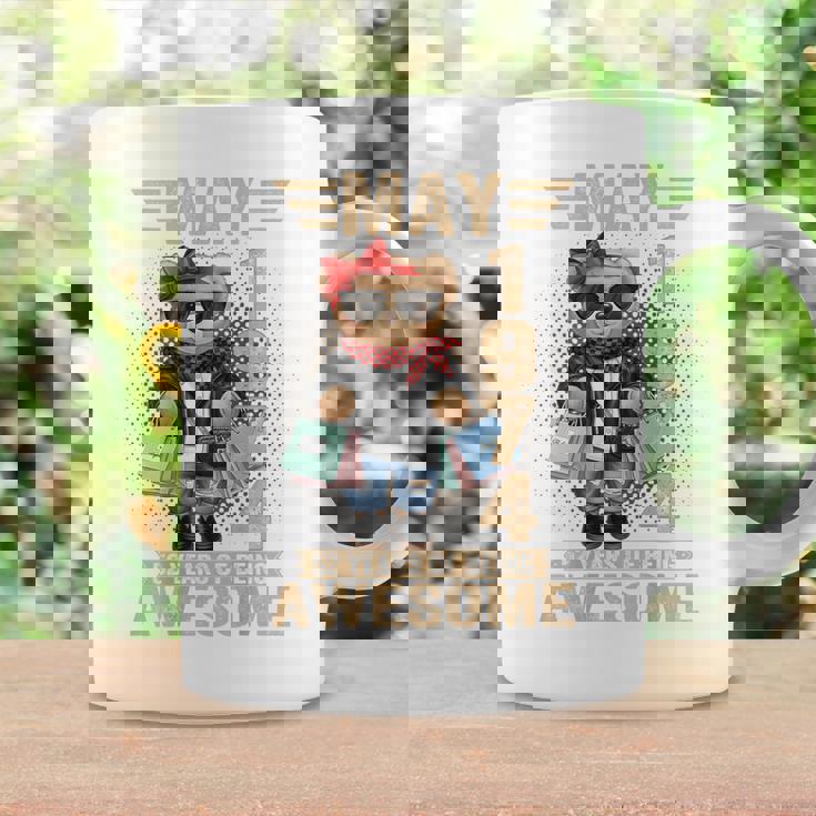 オンバック 5月52日 誕生日 男性 女性 1974年 テディベア コーヒーマグ ギフトのアイデア