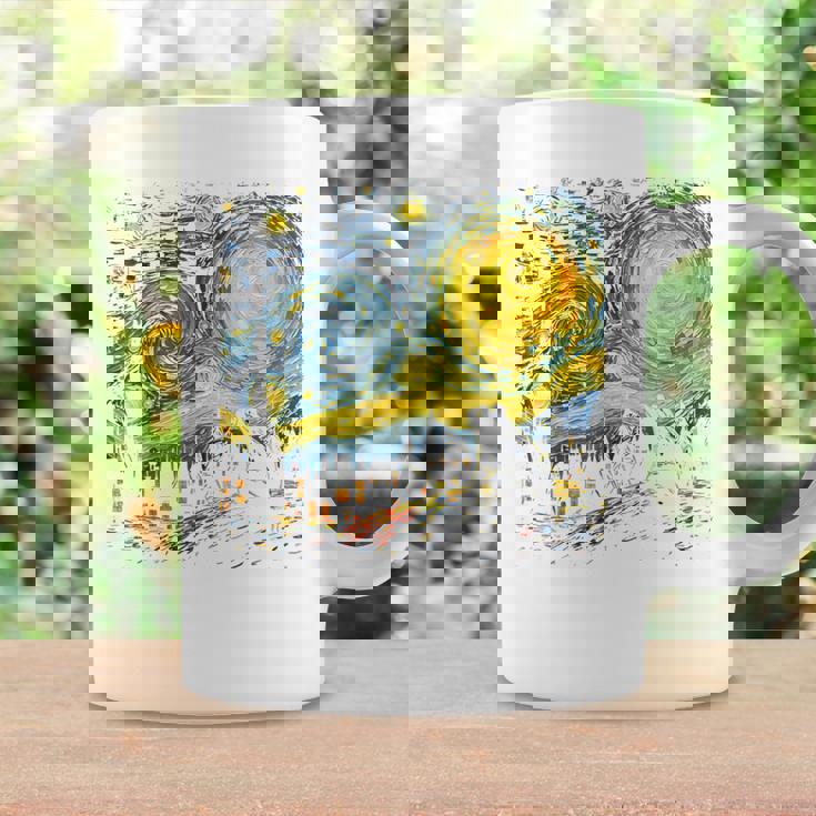 カエル 星月夜 面白い カエル ゴッホ 美的アート ミーム コーヒーマグ ギフトのアイデア