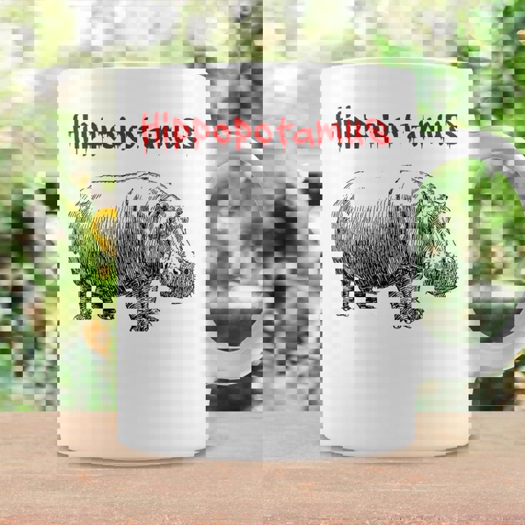 カバ ヴィンテージ シンプル ミニマリスト カバ グラフィック コーヒーマグ ギフトのアイデア