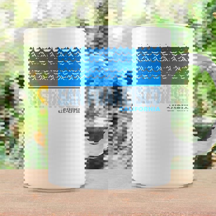 カリフォルニア州サンフランシスコ サンフランシスコ カリフォルニア アクアティック コーヒーマグ ギフトのアイデア