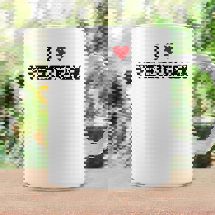 カントリーハートプライド-ファニーアイラブベトナム コーヒーマグ ギフトのアイデア