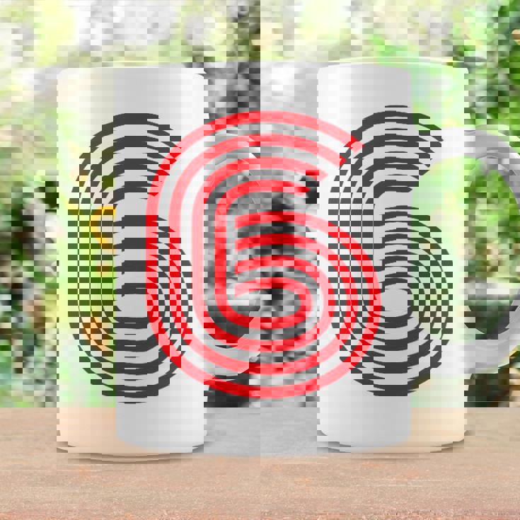 クールなレトロなレタリングジャージ、背番号6 6Eis コーヒーマグ ギフトのアイデア