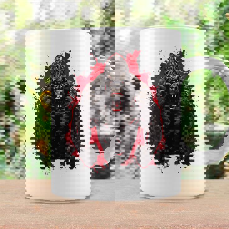 ゴリラ・ボディビル・ワークアウト バックプリント・ジム コーヒーマグ ギフトのアイデア