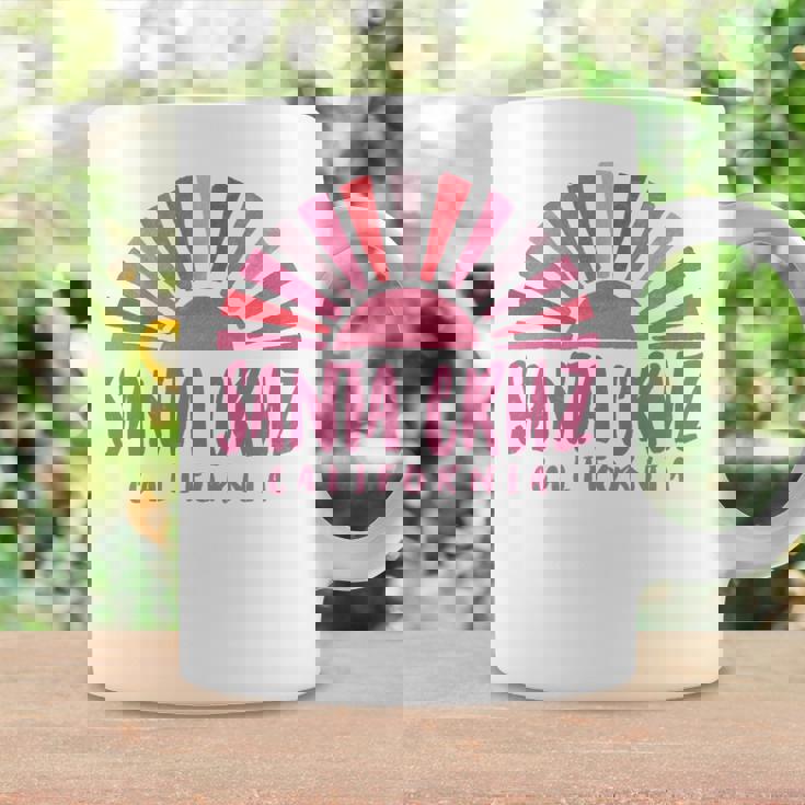 サンタクルーズ カリフォルニアサンライズ カリフォルニア州サンタクルーズ 長袖tシャツ コーヒーマグ ギフトのアイデア