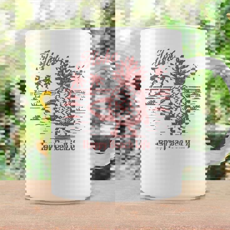 サーフィン パイナップル レトロ ビーチ ヤシの木 トロピカル 美学 コーヒーマグ ギフトのアイデア